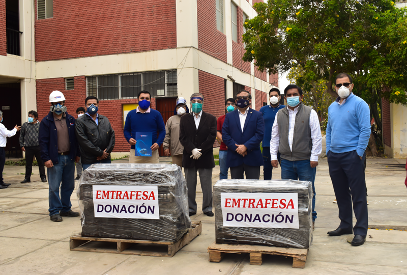 Emtrafesa hizo entrega de dos motores a la Universidad Nacional de Trujillo