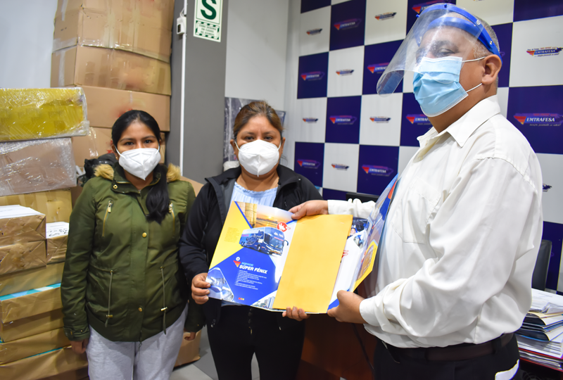 Emtrafesa hizo entrega de aporte económico para la recuperación de Sebastián